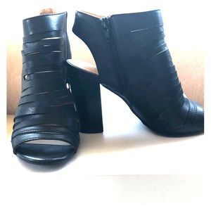 Black Strappy Booties